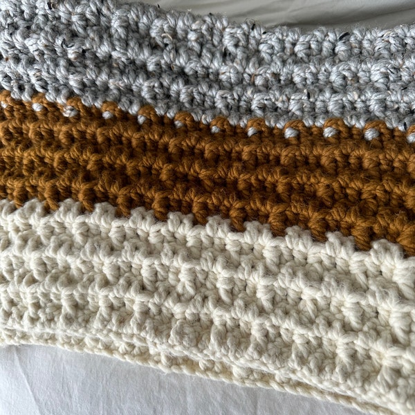 CROCHET PATTERN Crochet Me A River Throw - Make to Any Size - PDF ...