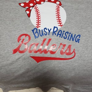 Busy Raising Ballers Svg Baseball Svg Baseball Mom Svg | Etsy