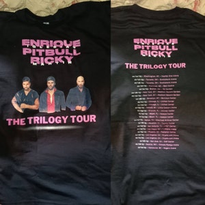 Enrique Iglesias World Tour 2023 Merch, Vintage Album The Trilogy Tour 2023  Tickets Tee, Enrique Iglesias Pitbull Ricky Martin T Shirt - teejeep