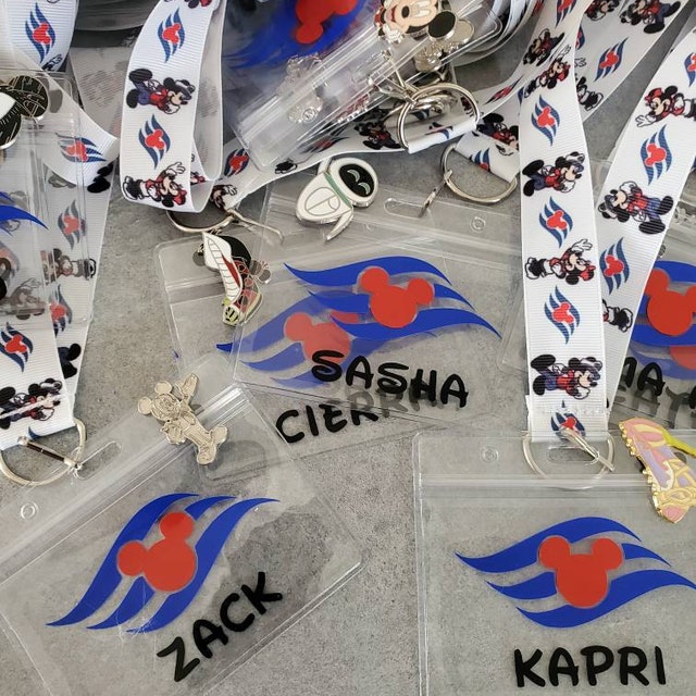 Lanyard & Badge Set Value Pack Disney Cruise DCL With Free Trading