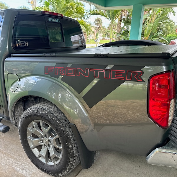 Graphics for 2005-2021 Nissan Frontier W/ 6' Box Rear Quarter Stripes ...