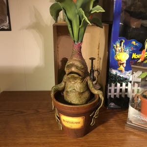 Handmade Mandrake Replica, Harry Potter Inspired Herbology Decor