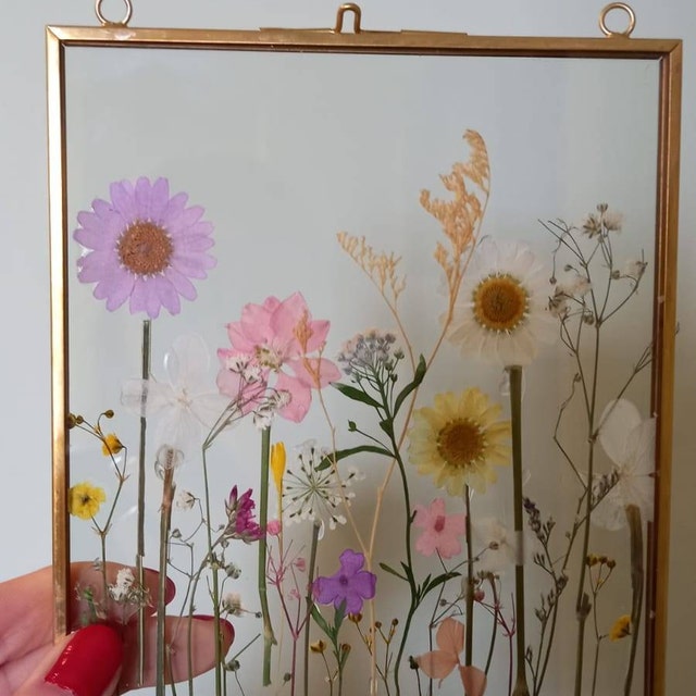 Pressed mums flower wall frame decor, Mother's Day gift, wall hanging –  DaisyMoon by Hillerland