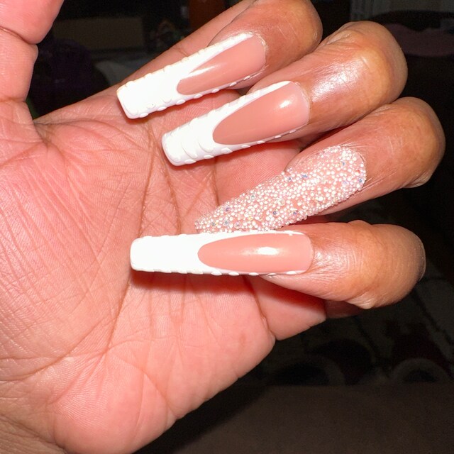 Elegant Touch Natural French Nägel – 144 Stück, Bare (XS), French Manicure Design