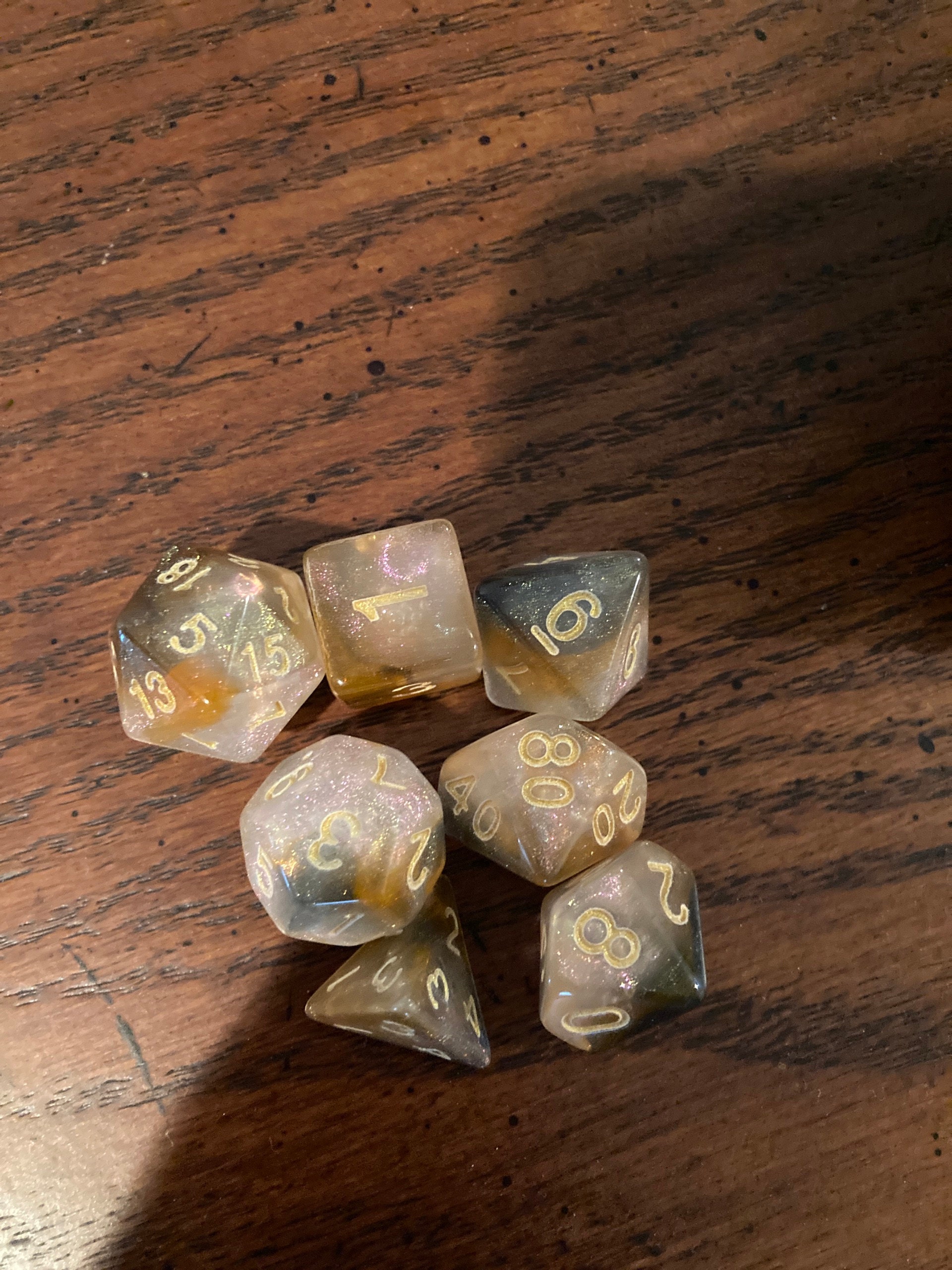 FLAWED Mystic FOX DNd DIce SEt for DUngeons ANd DRagons TTrpg