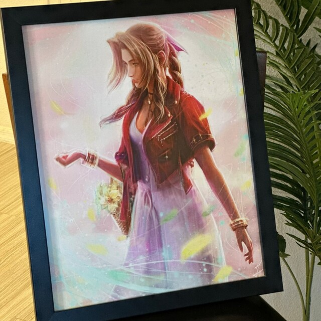 ファイナルファンタジー7 FF7 エアリス 特大ポスター 80×50cm FINAL FANTASY VII AC ウォールスクロールポスター エアリス