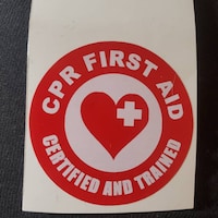 Certified First Aid Trained Hard Hat Sticker / Safety Welding Welder ...