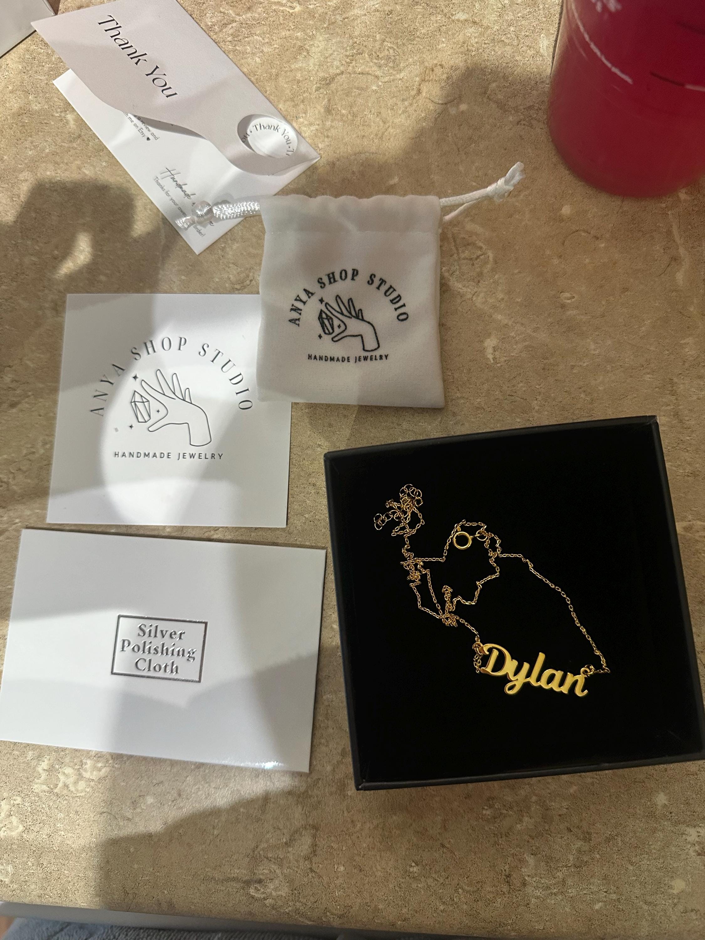 Benutzerdefinierte Namenskette, 18 Karat vergoldete Namenskette, personalisierte Namenskette, Geburtstagsgeschenk für sie, Muttertagsgeschenk, Geschenk für Mama