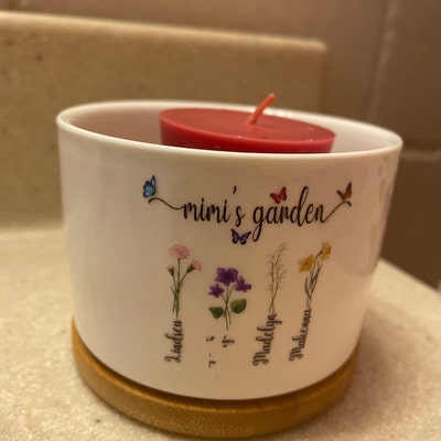 Personalized Grandma's Garden Plant Pot, Mom's Garden, Customize Birth ...