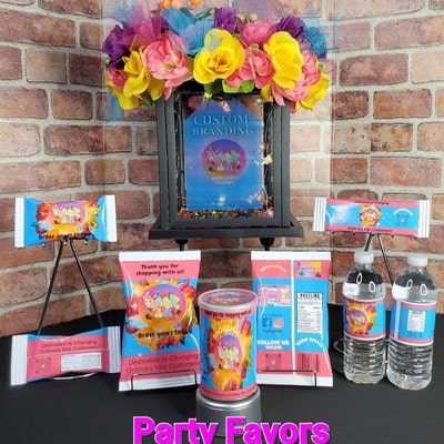 80 Party Favor Templates With Free Mockups, Template Bundle, Party ...