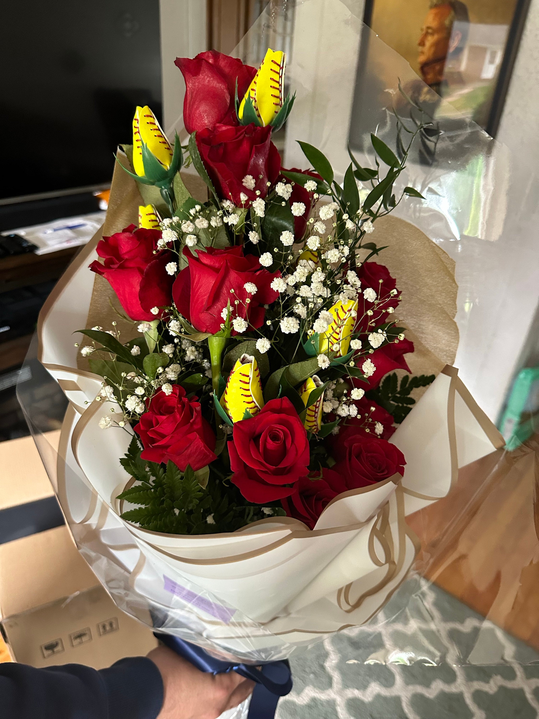 Softball Roses Select Qty Softball Gift Back to School