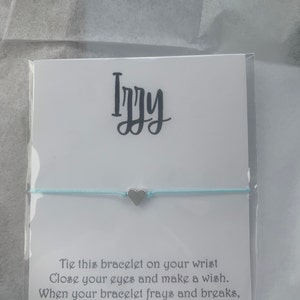 Custom Name Wish Bracelet Team Gift Birthday Party Simple Gift Cord ...