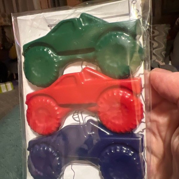 Monster Truck Crayons Party Bag Filler |coloring Page | Kids Gift