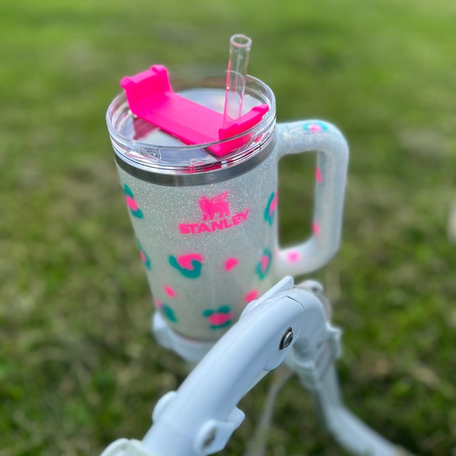 Stanley 40oz Leopard Glitter 20oz 30oz Yeti Non Yeti Tumbler Options Tiktok  PLEASE READ DESCRIPTION Before Ordering Mint Teal /hot Pink 