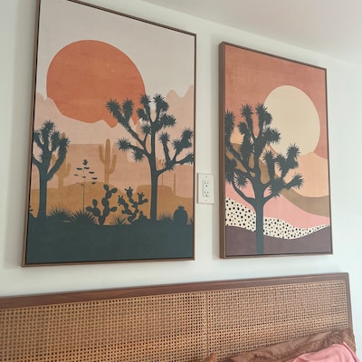 Mid Century Desert Canvas Wall Art