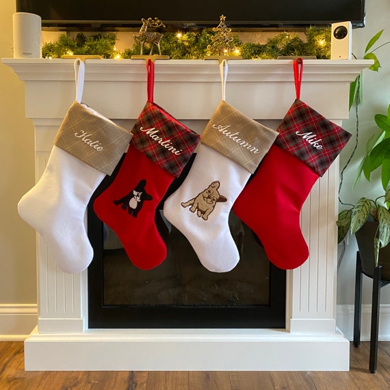 Customer photo of a pet with the French Bulldog Christmas Stocking