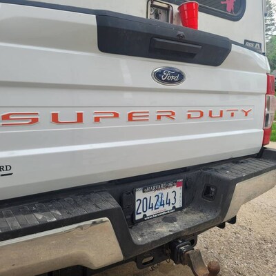 Tailgate Letter Inserts For 2008-2016 Ford Super Duty - Decal Stickers