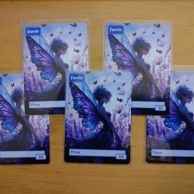1/1？ FAIRY(フェアリー) FANTASY MODELS SERIES Faerie Token (1/1 - Flying) by Matt Stawicki - Original