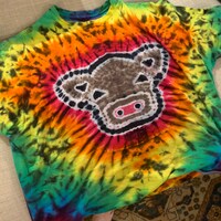 Hand Dyed Made to Order Cow Tie Dye Shirt, Rainbow Cow Tie Dye, T-shirt ...