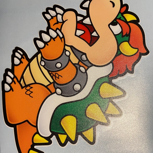 BOWSER vinyl decal from Super Mario Bros. Choose Your Favorite! Paper  Mario, Mario Brothers, King Koopa