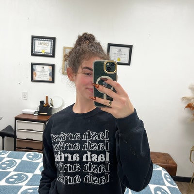 Pattern Print Hair Stylist Women Crewneck Sweatshirt