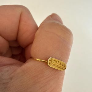 Customer photo, Stick of Butter Ring