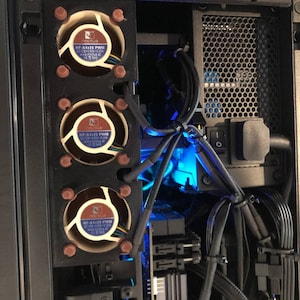 Nzxt H1 40mm Fan Brackets Single Double Triple Etsy