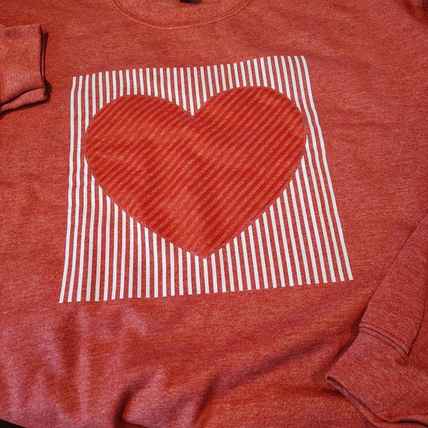 Lollipop Heart Pattern Print Women's Sweatshirt