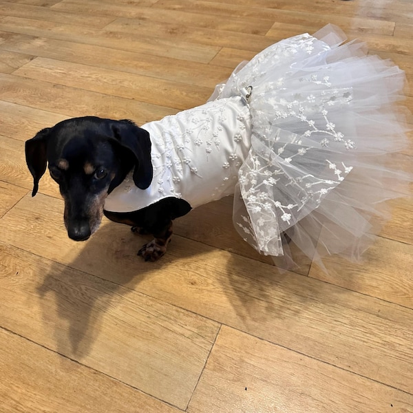 Unique Design Floral Sequin Pet Clothes Luxury Tutu Dogs Dress Perfect for Weddings Birthdays main image 1