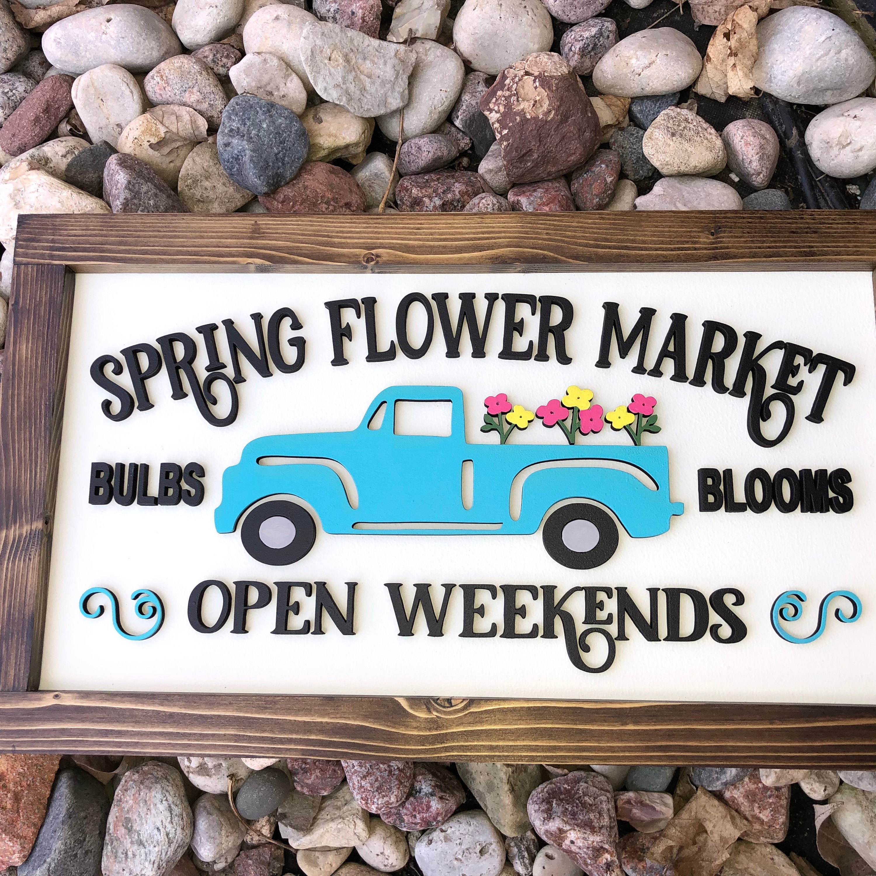 Download Spring Flower Market Truck - SVG
