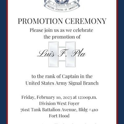 Army Flags Announcement, Promotion, Retirement, Commission, Graduation ...