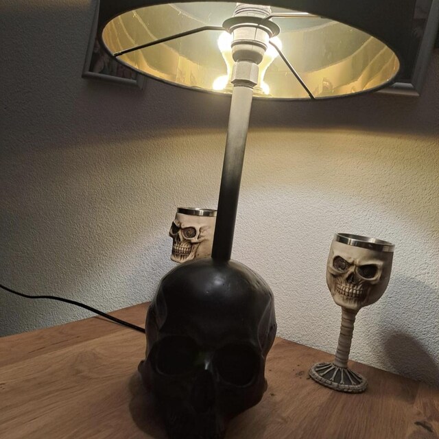 The Edison Skull Lamp | Skull Decor by the Blackened Teeth