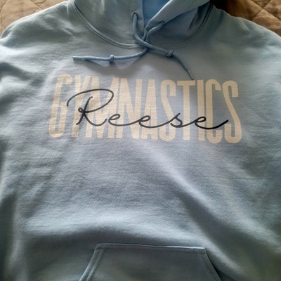 Gymnastics Pattern Print Women Off Shoulder Sweatshirt