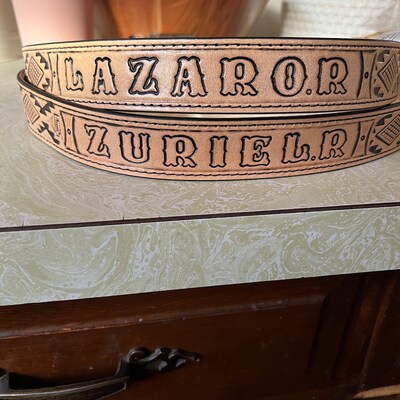 personalized western belts