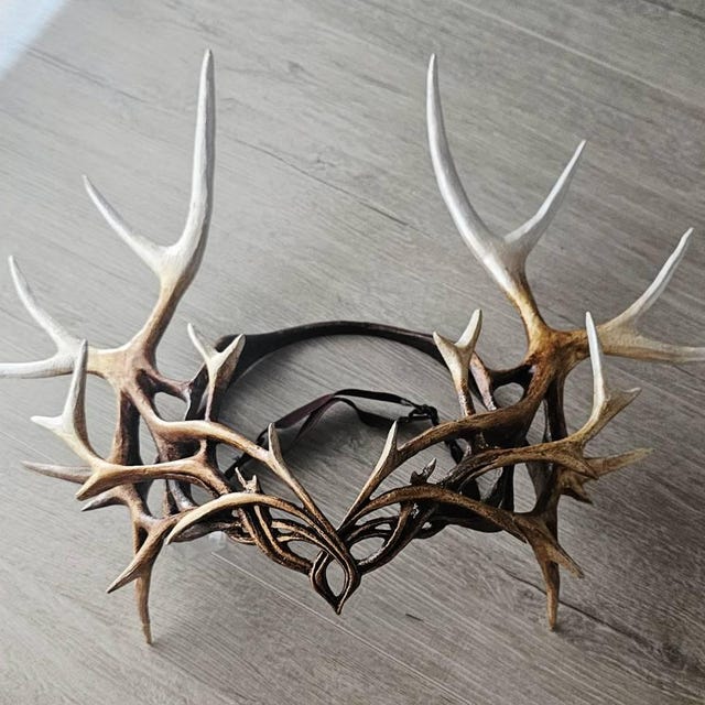 Sylvan Antler Crown - Etsy