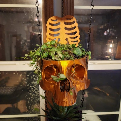 Rib Cage Trellis 3D Printed Plant Trellis Plant Accessories Halloween ...