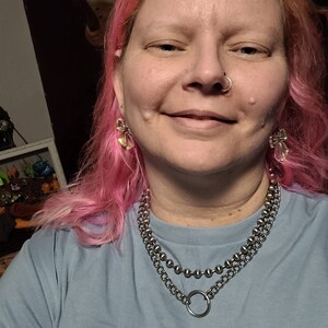 Simple Design Silver/Gold Stainless Steel Ball Bead Chain Necklace Or Bracelet E - Foto 12