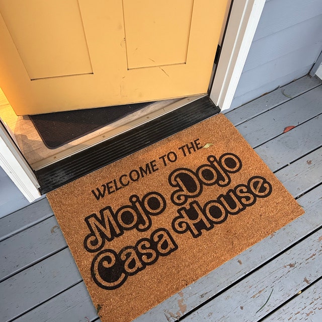 Welcome to the Mojo Dojo Casa House Doormat Welcome Door Mat New Home Gift  Movie Doormat Home Decor Closing Gift Front Door 