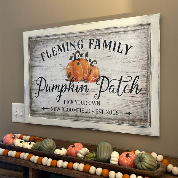 Personalized Pumpkin Patch Sign IV main image 0