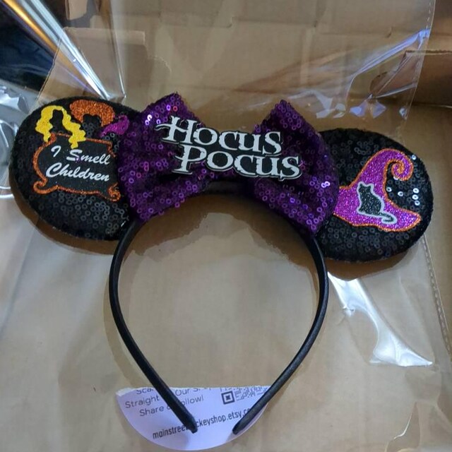 Minnie Mouse Hocus Pocus Ears, Mickey Ear, Disney Villians 