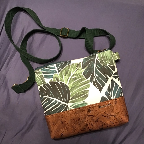MIDI Clutch Purse - Monstera main image 0
