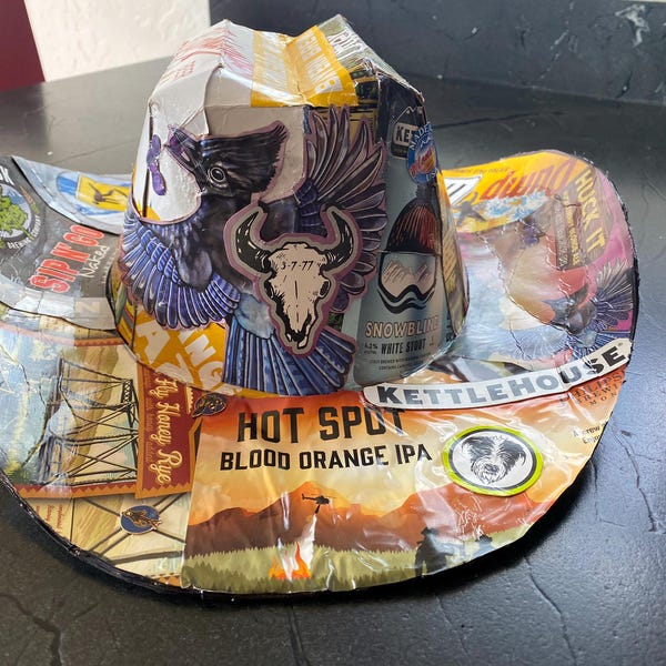 Beer Box Cowboy Hat Template PDF and SVG - Etsy