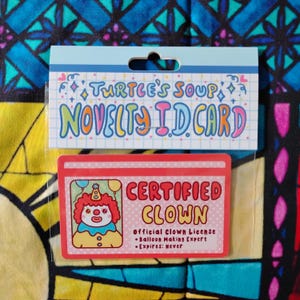Certified Clown Fake Driver's License: Funny Parody ID Card - Etsy