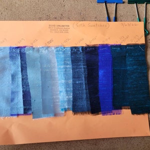 Mineral Blue Taffeta Silk Fabric