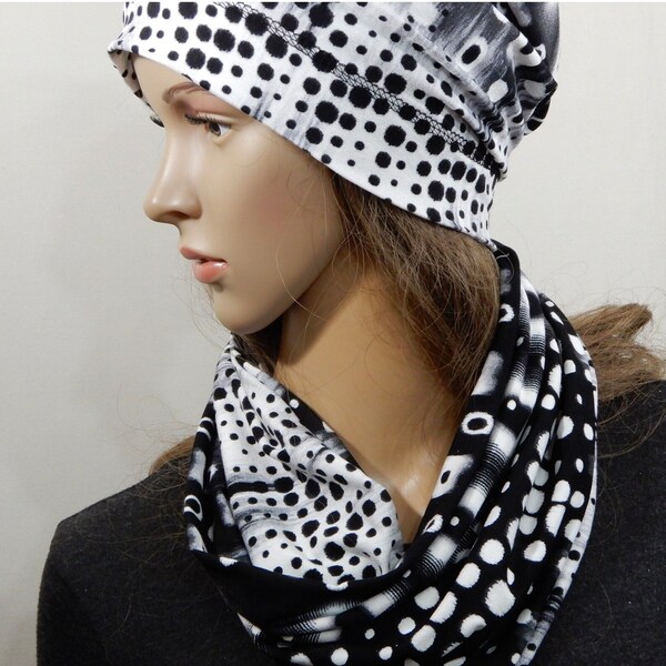 Ababalaya Frauen Turban Hut | Spitze Chemo Cap | 3-farbig Stretch Mütze