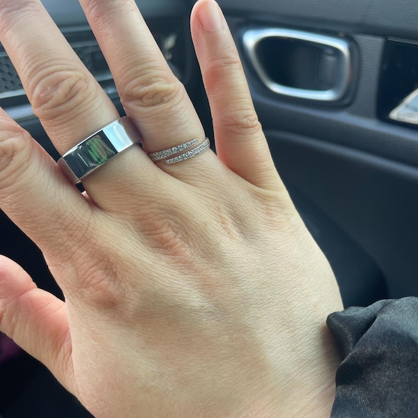 1ct Solitaire Engagement Ring for Women Gold Stacking Iconic Leaf Ring ...