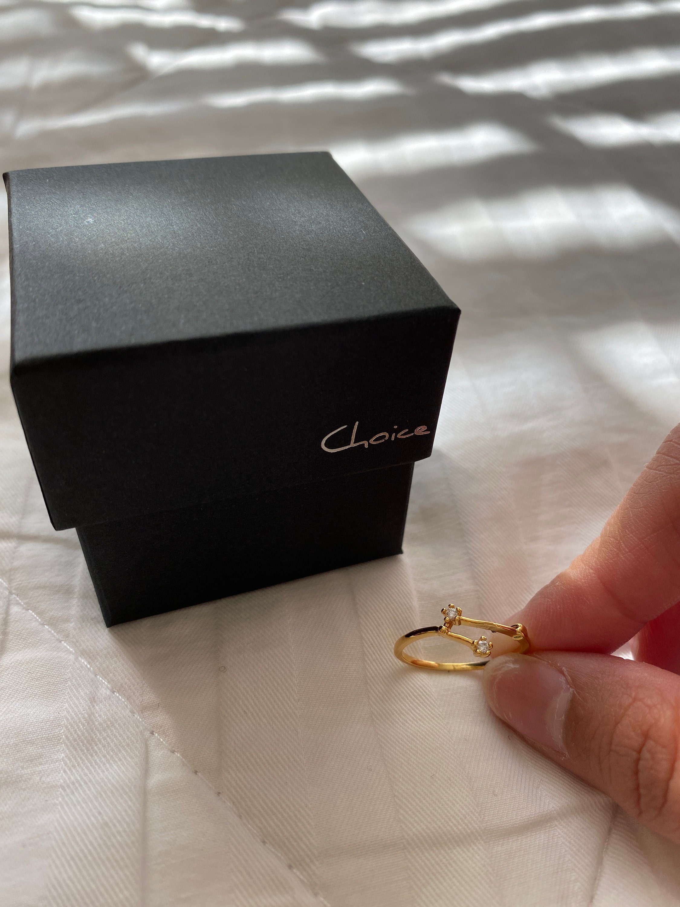 Dainty Zodiac Star Ring For Women Constellation Astrology Horoscope Jewelry Personalized Celestial Birthday Gift Mother&#39;s Day Gift In Box