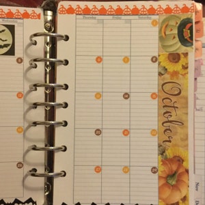 OCTOBER Monthly Kit for Erin Condren Life Planner, Printable October ...