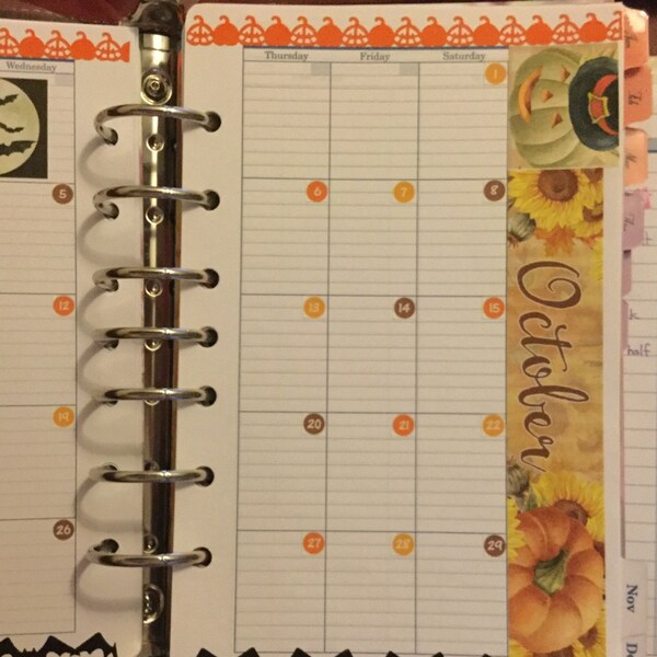 OCTOBER Monthly Kit for Erin Condren Life Planner, Printable October ...