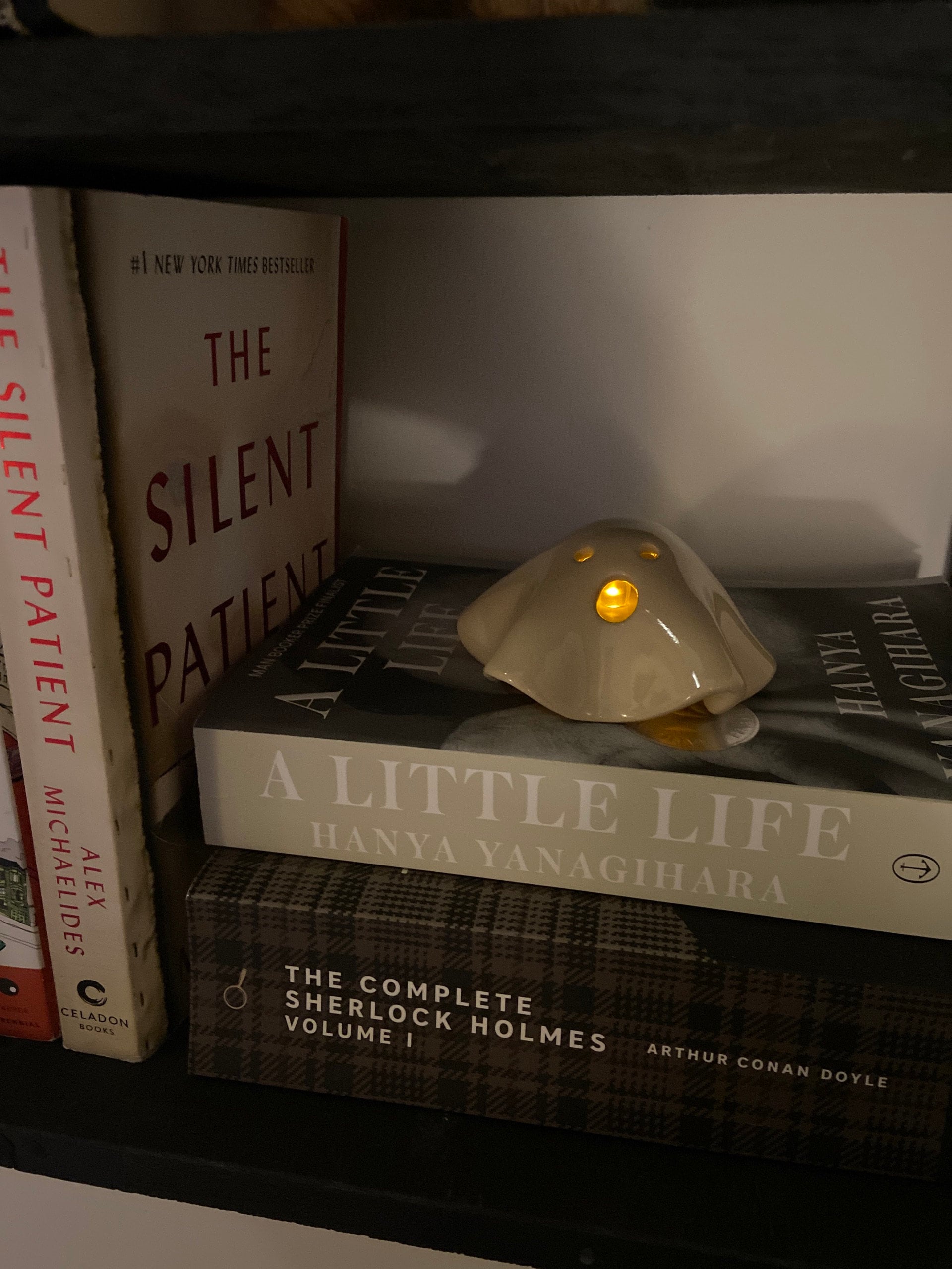 Handmade Ceramic Ghost Tea Light Holder